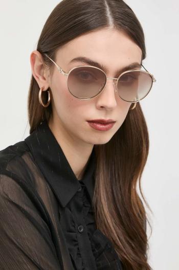 Slnečné okuliare Michael Kors dámske, zlatá farba
