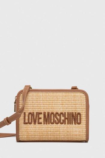 Kabelka Love Moschino béžová farba