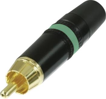 Rean AV NYS373-5 cinch konektor zástrčka, rovná Pólov: 2  čierna, zelená 1 ks