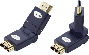 Inakustik 0045217 HDMI adaptér [1x HDMI zástrčka - 1x HDMI zásuvka] čierna pozlátené kontakty, high speed HDMI s etherne