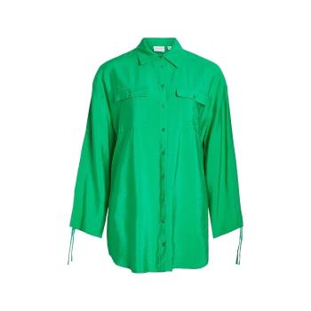 Vila  Klaria Oversize Shirt L/S - Bright Green  Blúzka Zelená