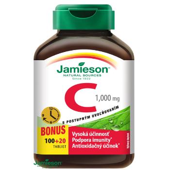Jamieson Vitamín C 1000 mg s postupným uvoľňovaním 120 tbl