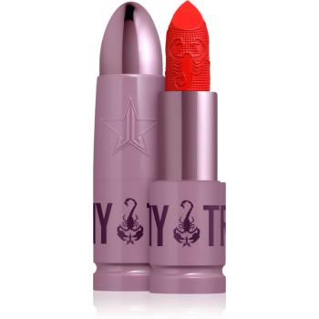 Jeffree Star Cosmetics Scorpio Shiny Trap Lipstick vysoko pigmentovaný krémový rúž odtieň Hot Devotion 3 g