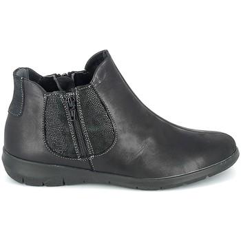 Boissy  Čižmičky Boots Noir texturé  Čierna