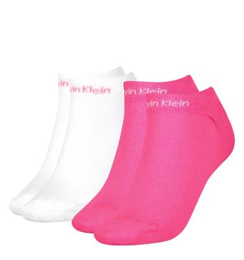 CALVIN KLEIN - 2PACK gripper leanne pink členkové ponožky-UNI