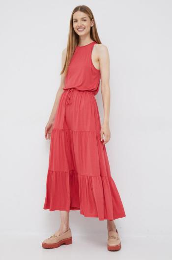 Šaty Polo Ralph Lauren ružová farba, maxi, áčkový strih