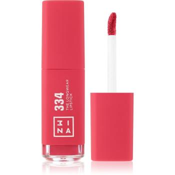 3INA The Longwear Lipstick dlhotrvajúci tekutý rúž odtieň 334 - Vivid pink 6 ml
