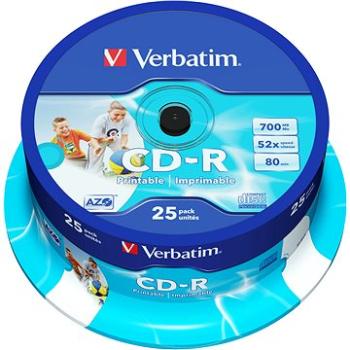 Verbatim CD-R DataLife Protection 52x Printable 25 ks cakebox (43439)