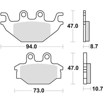 Braking brzdové doštičky (semi-metalická zmes SM1) (2 ks) M501 – 189 (M501-189)