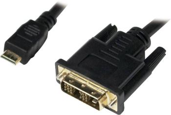 LogiLink HDMI / DVI káblový adaptér #####HDMI-Mini-C Stecker, #####DVI-D 18+1pol. Stecker 2.00 m čierna CHM004  #####HDM