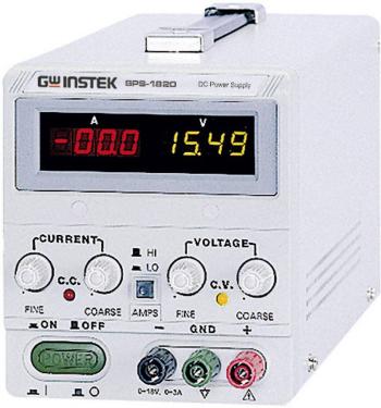 GW Instek SPS-1230 laboratórny zdroj s nastaviteľným napätím  0 - 12 V/DC 0 - 30 A 360 W Remote  Počet výstupov 1 x