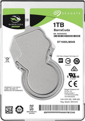 Seagate BarraCuda® 1 TB interný pevný disk 6,35 cm (2,5 ") SATA 6 Gb / s ST1000LM048 Bulk