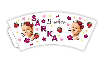 Personalizované papierové poháre 6 ks - Hello Kitty