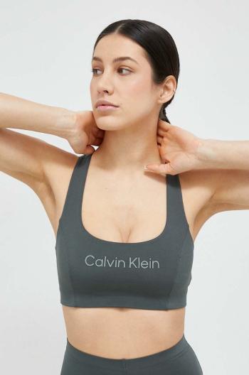 Športová podprsenka Calvin Klein Performance Essentials zelená farba