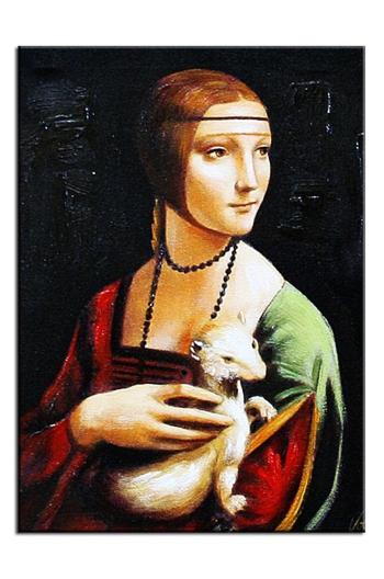 Olejomaľba Leonardo Da Vinci  Lady with an Ermine