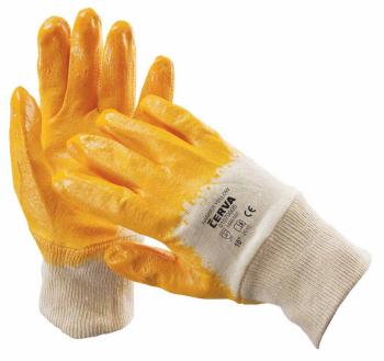 HARRIER ŽLTÝ rukavice máč. v nitrile - 9