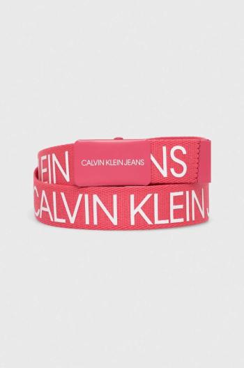 Detský opasok Calvin Klein Jeans ružová farba