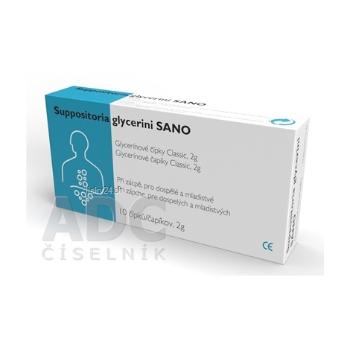 Suppositoria Glycerini SANO Classic 2g