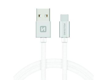 Kábel SWISSTEN 71521203 USB/USB-C 1,2m White