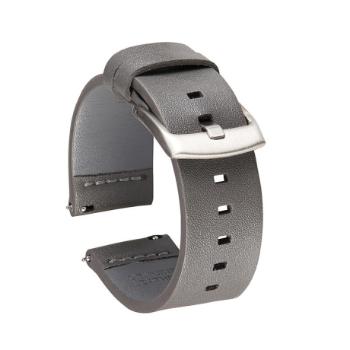 BStrap Fine Leather remienok na Garmin Vivoactive 4s, gray (SGA012C05)