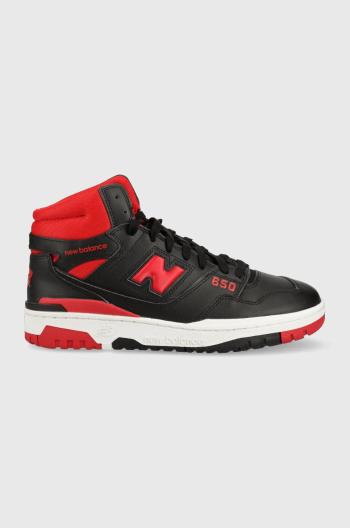 Kožené tenisky New Balance BB650RBR čierna farba