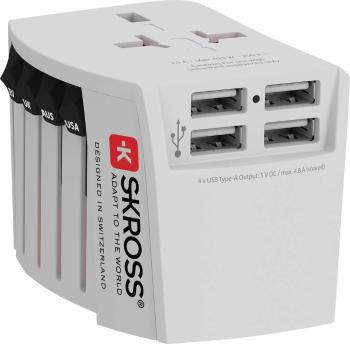 Skross 1302961 cestovný adaptér  MUV USB (4xA)