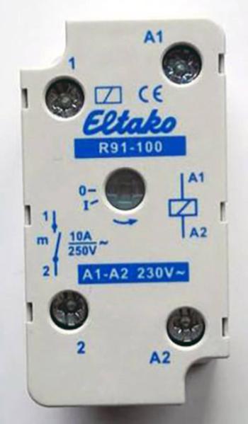 Eltako R91-100-230VAC spínacie relé Menovité napätie: 230 V Spínací prúd (max.): 8 A 1 spínací  1 ks