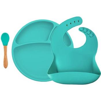 MINIKOIOI set na stolovanie BLW II, Aqua Green (8681176334360)