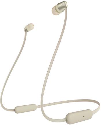 Sony WI-C310 Bluetooth  štupľové slúchadlá do uší regulácia hlasitosti, Headset zlatá