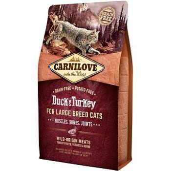 Carnilove duck & turkey for large breed cats – muscles, bones, joints 2 kg (8595602512768)