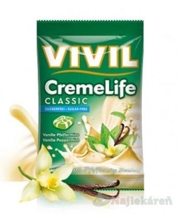 VIVIL BONBONS CREME LIFE CLASSIC s vanilkovo-mätovou smotanovou príchuťou bez cukru 110 g