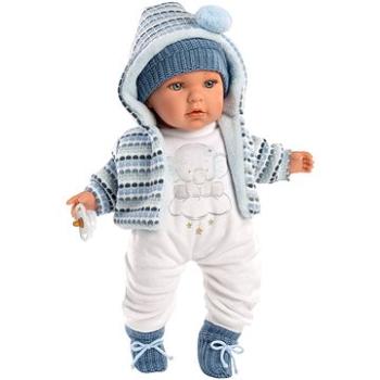 Llorens 42405 Baby Enzo – reálna bábika so zvukmi a mäkkým látkovým telom – 42 cm (8426265424054)