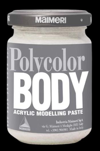 MAIMERI POLYCOLOR BODY - Modelovateľné akrylové pasty (801 - perleťová biela, 140 ml)