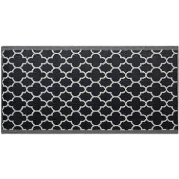 Vonkajší obojstranný koberec čierny 90 × 180 cm SURAT, 122755 (beliani_122755)