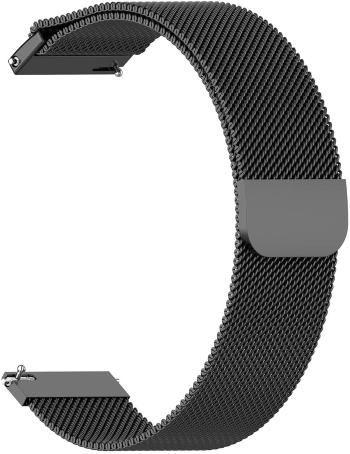 4wrist Milánsky remienok – Čierny 20 mm