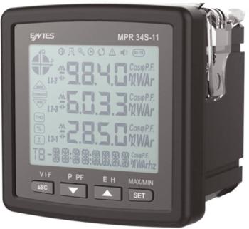 ENTES MPR-34S-11-72 digitálny panelový merač VSTUPY Vstavaný multimeter MPR-34S-11-72 1x digitálny vstup 1x digitálny vý
