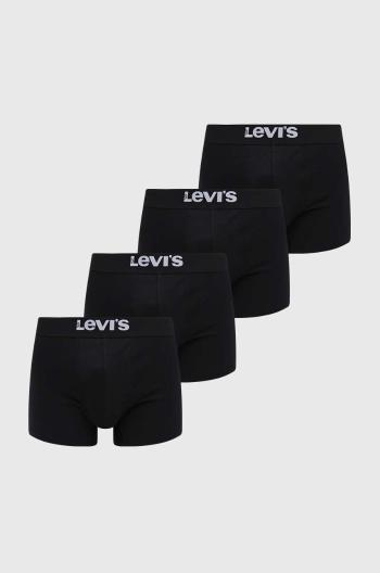 Boxerky Levi's 4-pak pánske, tmavomodrá farba