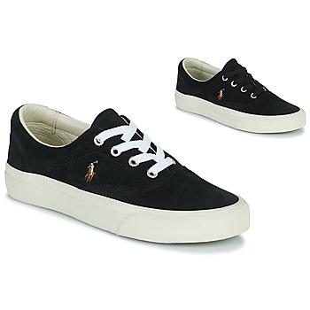 Polo Ralph Lauren  Nízke tenisky KEATON-PONY-SNEAKERS-LOW TOP LACE  Čierna