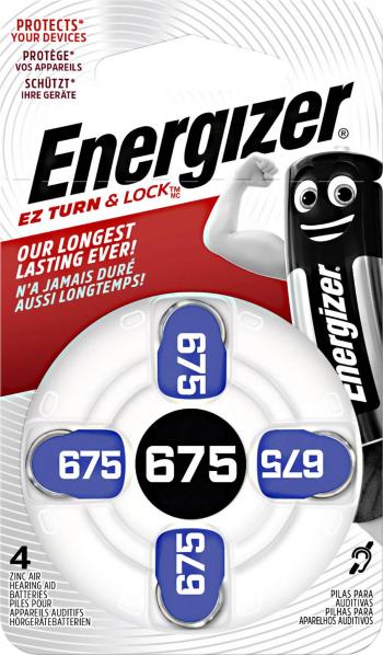 Energizer Hearing Aid PR44 gombíková batéria  ZA 675 zinkovo-vzduchová 635 mAh 1.4 V 4 ks