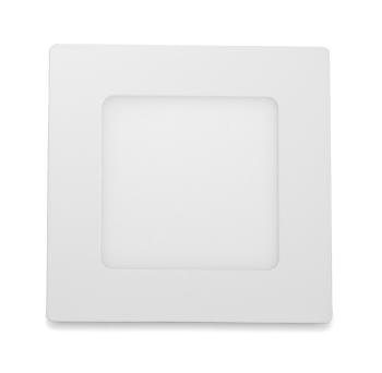 LED Solution Biely vstavaný LED panel hranatý 120 x 120mm 6W Farba svetla: Studená biela 10255