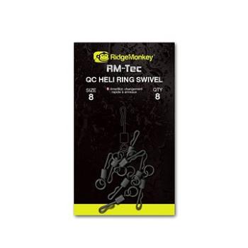 RidgeMonkey RM-Tec Quick Change Heli Ring Swivel Veľkosť 11 8 ks (5060432143541)