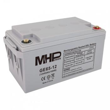 Batéria MHPower GE65-12 GEL, 12V/65Ah, T1-M6, Deep Cycle 