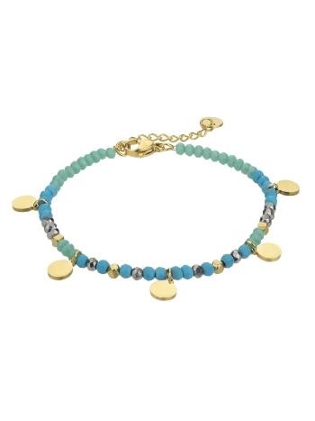 Marc Malone Korálkový náramok Gianna Blue Bracelet MCB23006G