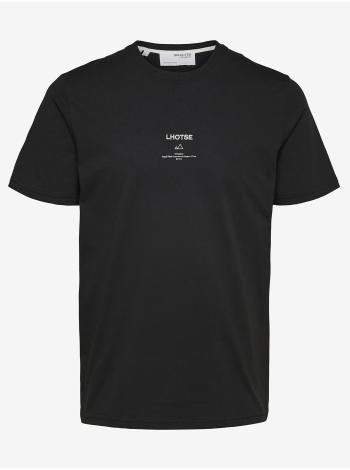 Čierne pánske tričko Selected Homme Kody
