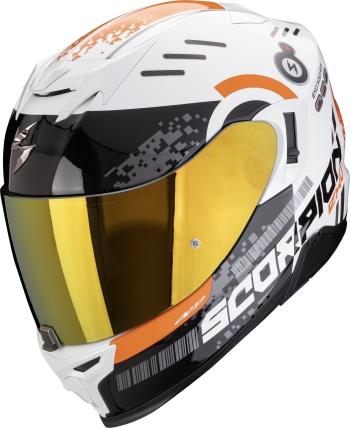 Scorpion EXO 520 EVO AIR TITAN White/Orange XS Prilba