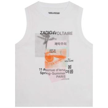 Zadig & Voltaire  X15378-10P-C  Tielka a tričká bez rukávov Biela