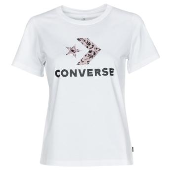 Converse  STAR CHEVRON HYBRID FLOWER INFILL CLASSIC TEE  Tričká s krátkym rukávom Biela