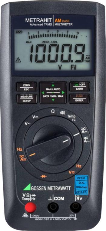 Gossen Metrawatt METRAHIT AM BASE ručný multimeter Kalibrované podľa (DAkkS) digitálne/y  CAT III 1000 V, CAT IV 600 V D