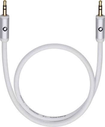 jack audio prepojovací kábel [1x jack zástrčka 3,5 mm - 1x jack zástrčka 3,5 mm] 0.50 m biela pozlátené kontakty Oehlbac
