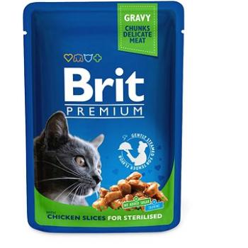 Brit Premium Cat Pouches Chicken Slices for Sterilised 100 g (8595602506033)